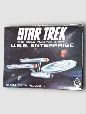 Star Trek U.S.S. Enterprise 15MM Deck Plans Role Playing Game Blueprints
